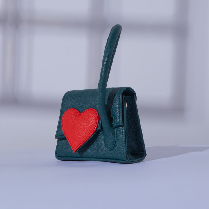 Emerald Green Heartbound Tote Mini - Suave Bags  