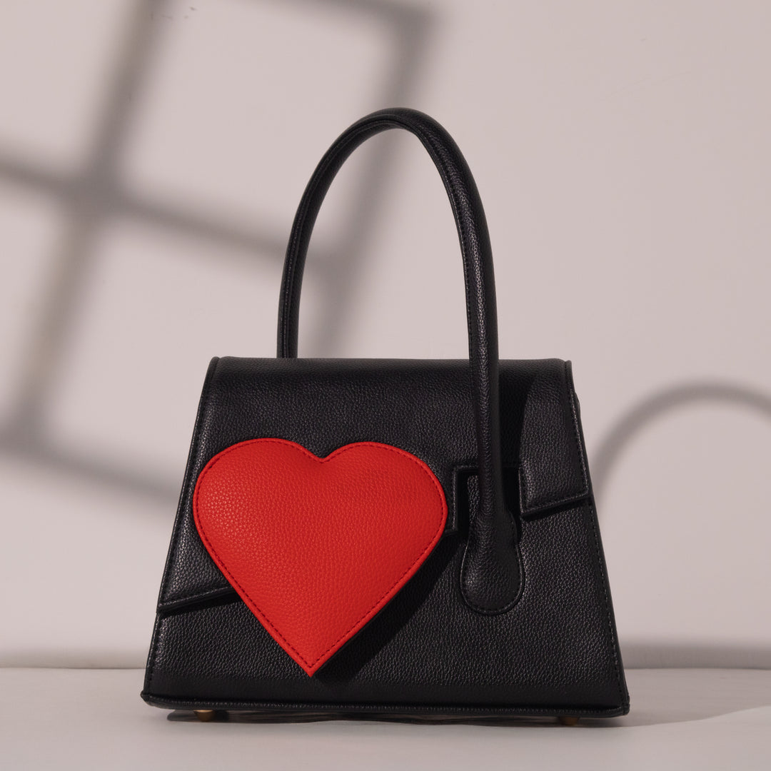 Black Heartbound Tote - Suave Bags  