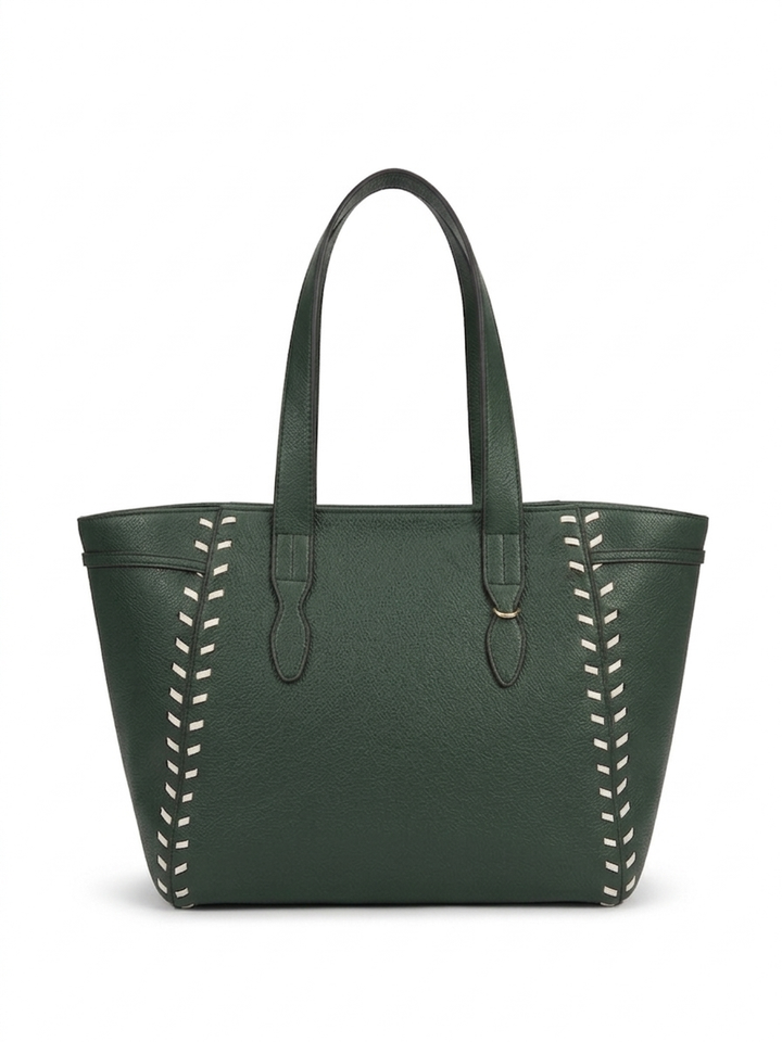 The Sienna Stitch Tote - Olive