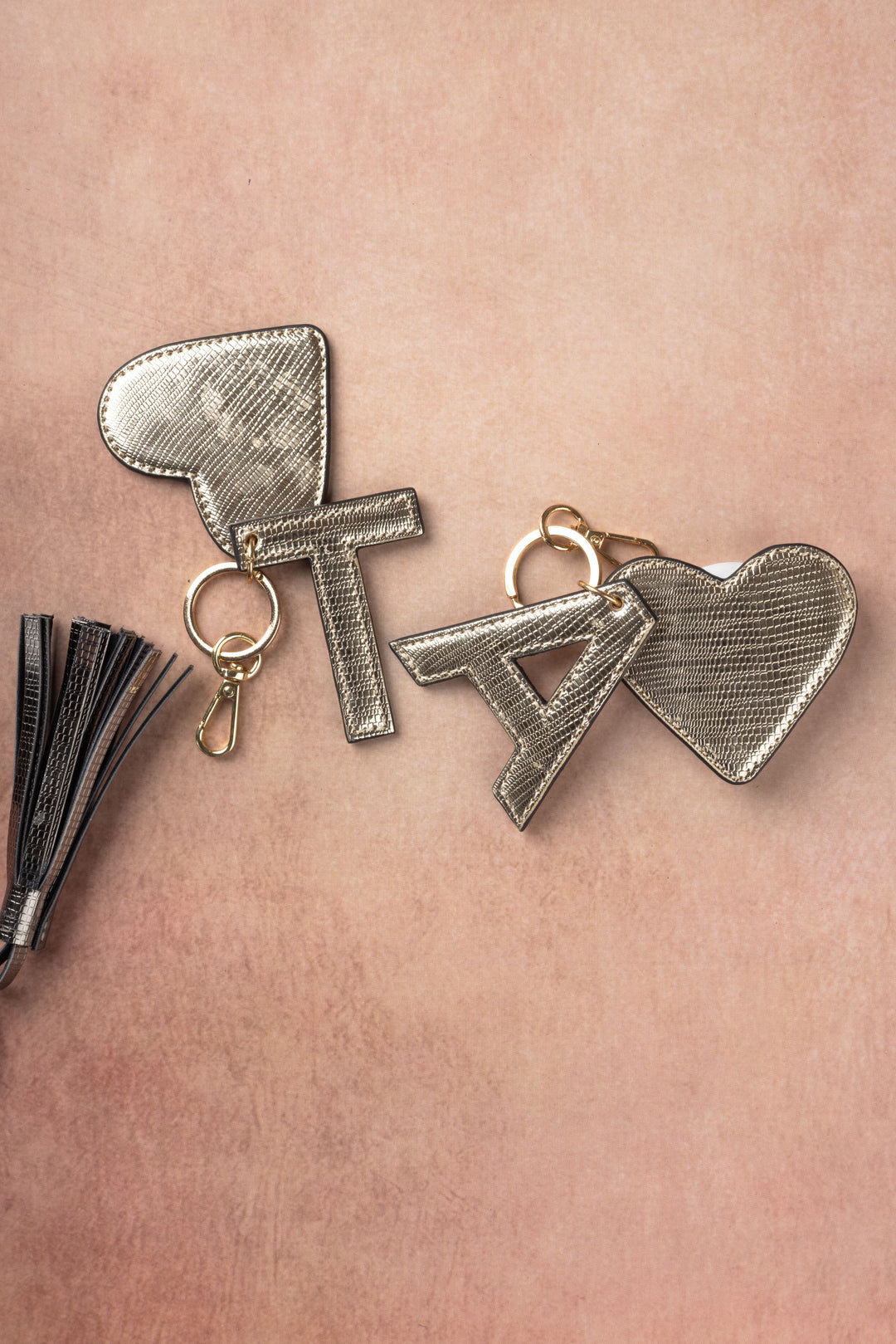 Black Customized Initial Charms - Suave Bags  