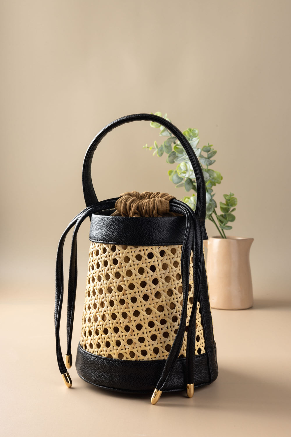Black Meadow Bucket Bag - Suave Bags  #
