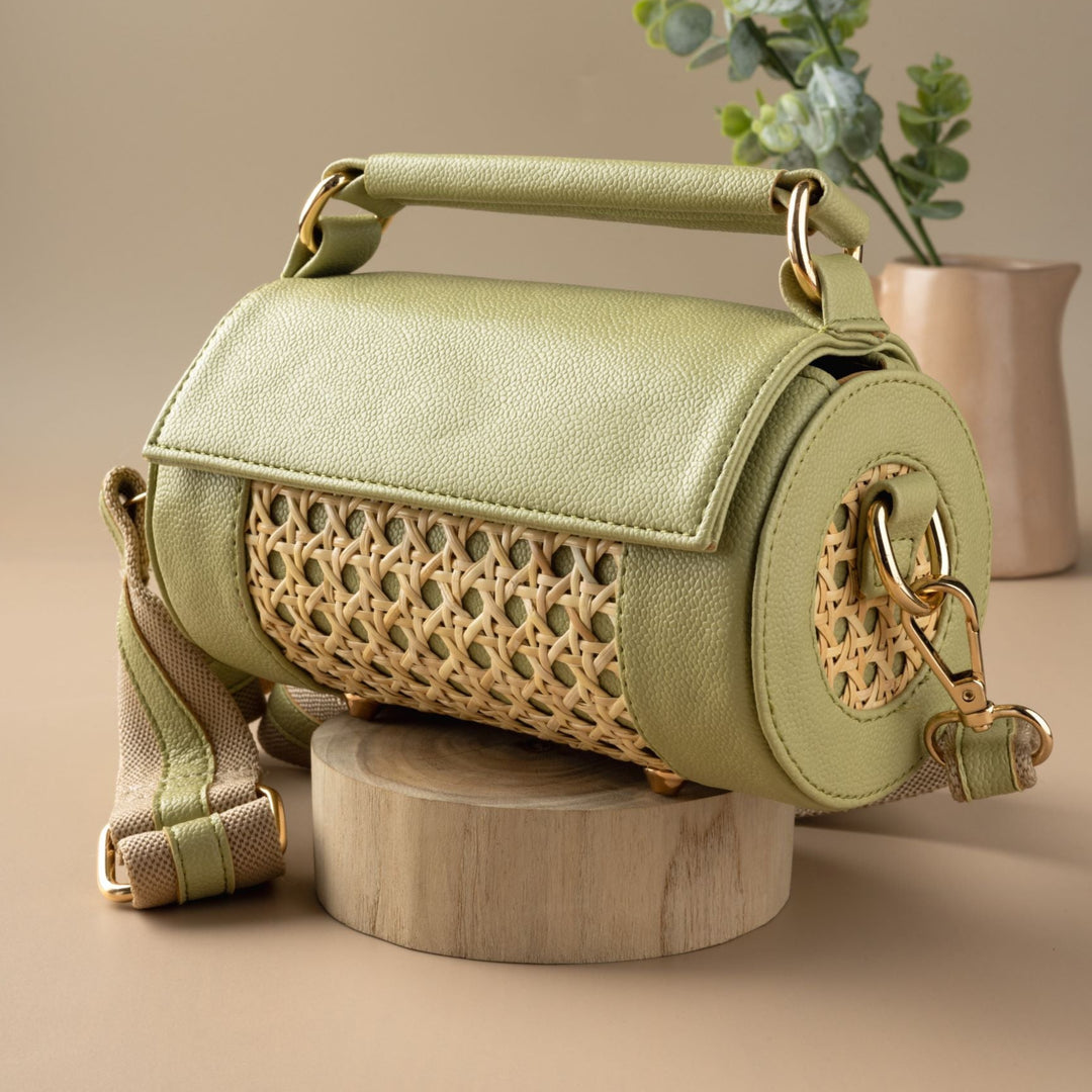 Sage Green Meadow Roller Clutch - Suave Bags  #