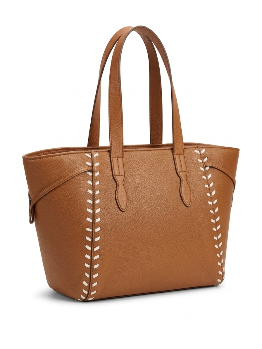 The Sienna Stitch Tote - Black