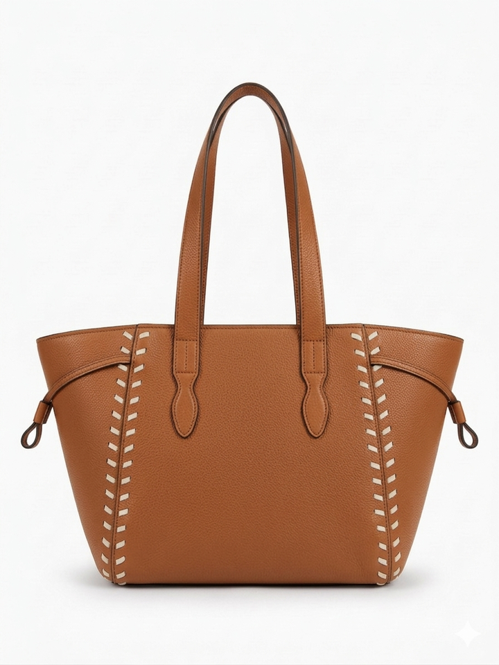 The Sienna Stitch Tote - Black