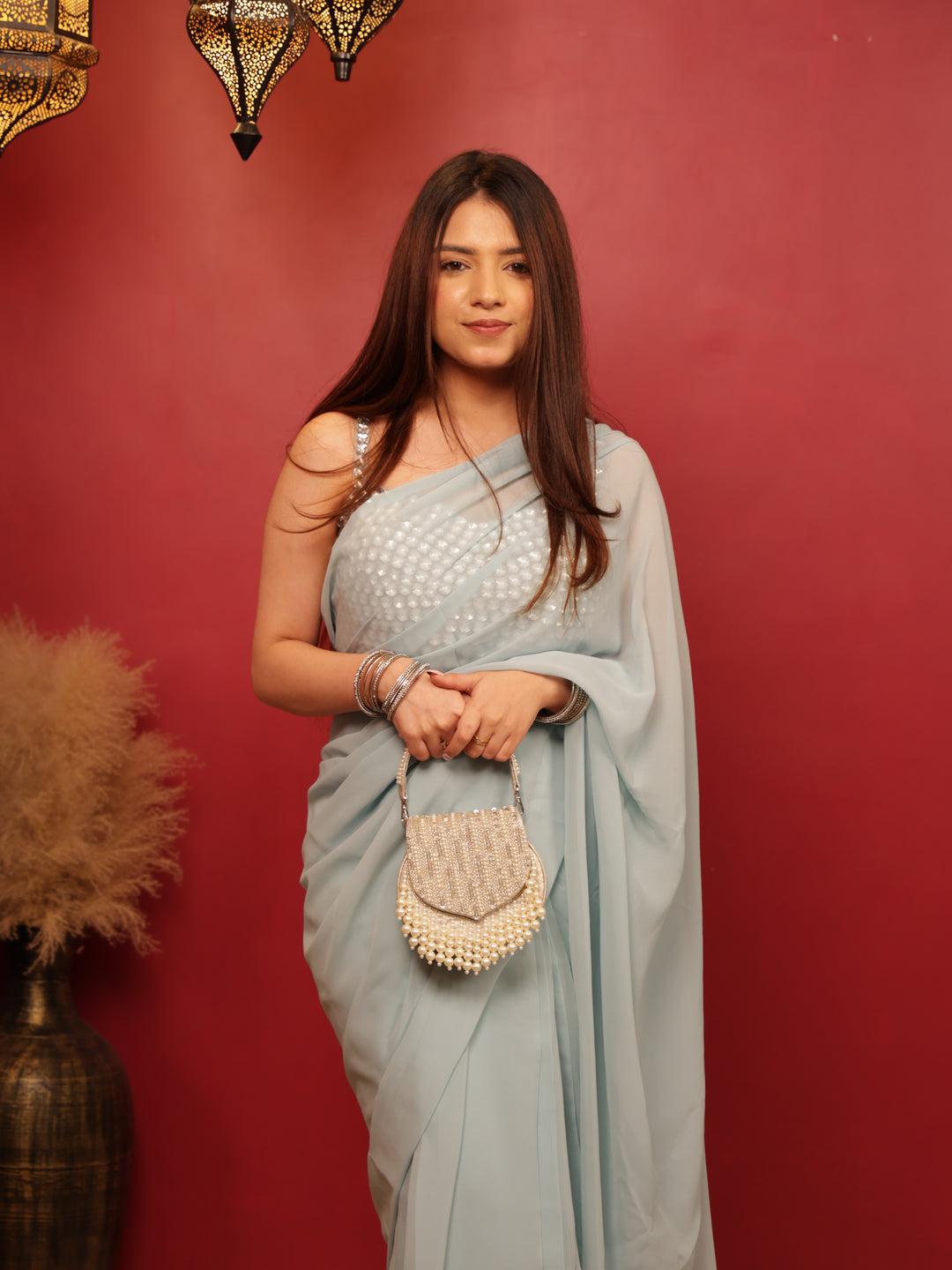 Sutra Pearl handbag - Pearl white - Suave Bags  