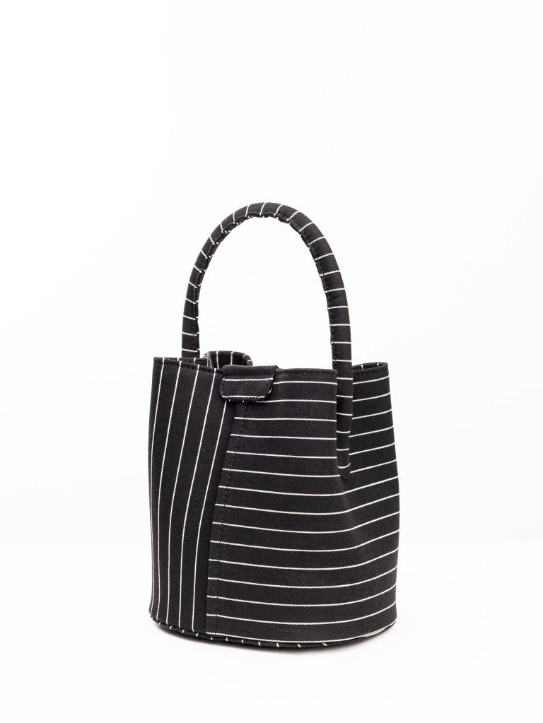 Black Soho Denim Bucket Bag