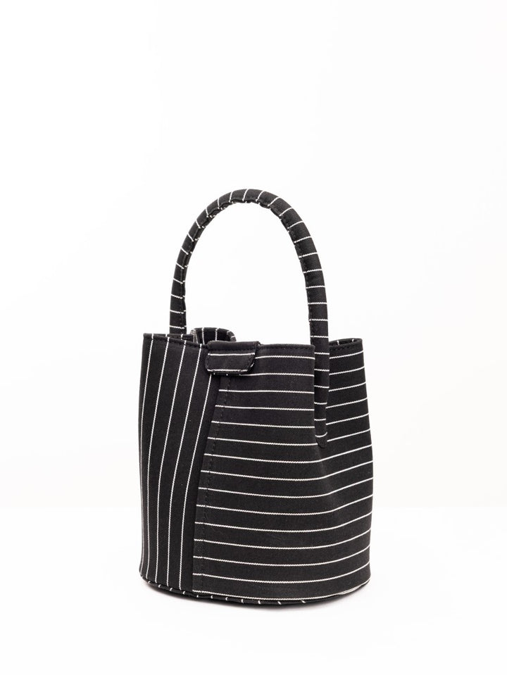 Black Soho Denim Bucket Bag