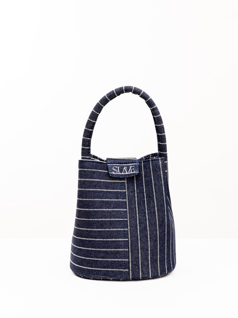 Navy Soho Denim Bucket Bag
