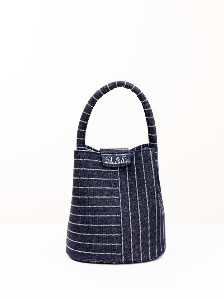 Navy Soho Denim Bucket Bag