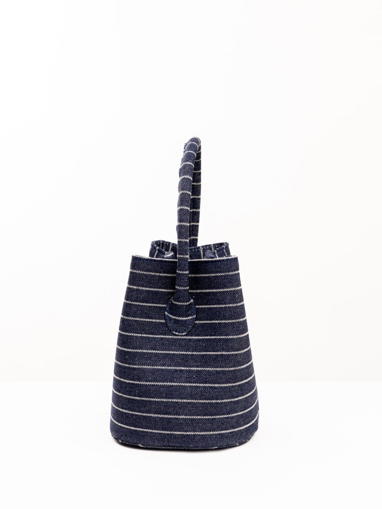 Navy Soho Denim Bucket Bag