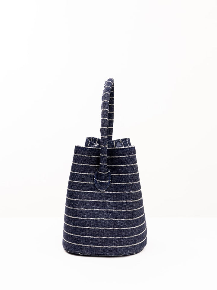 Navy Soho Denim Bucket Bag