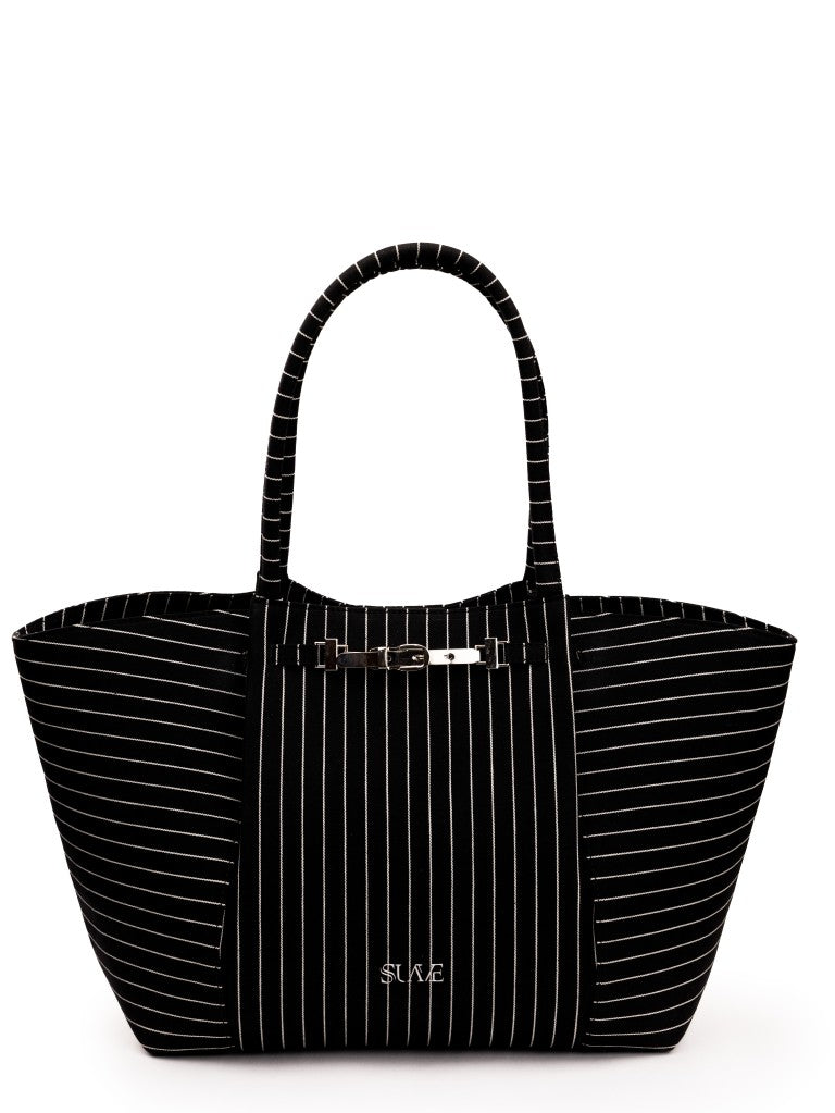 Black Harper Denim Tote