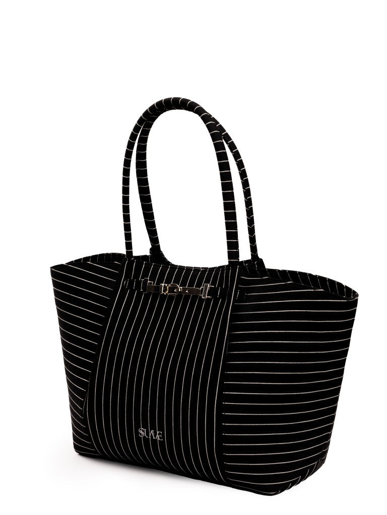 Black Harper Denim Tote