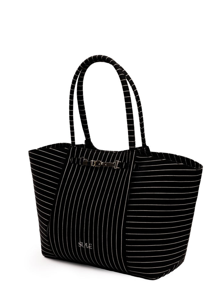 Black Harper Denim Tote