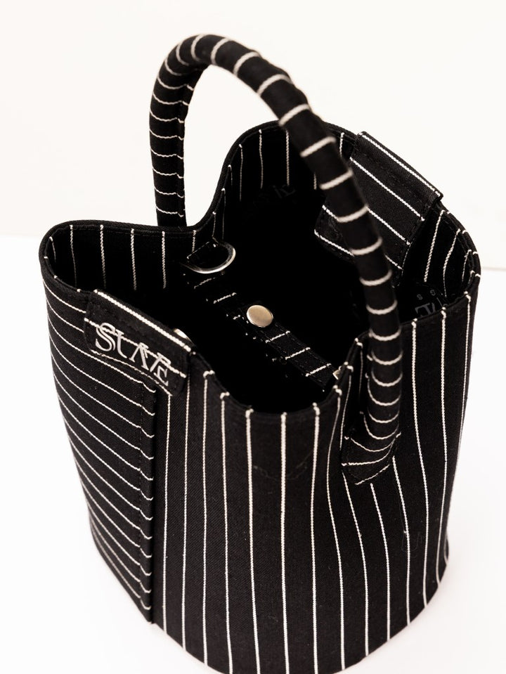 Black Soho Denim Bucket Bag