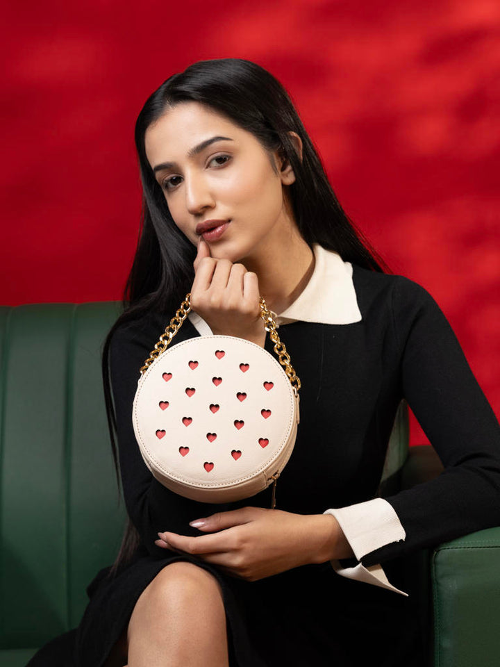 Off white Love Pop Circle Sling Bag