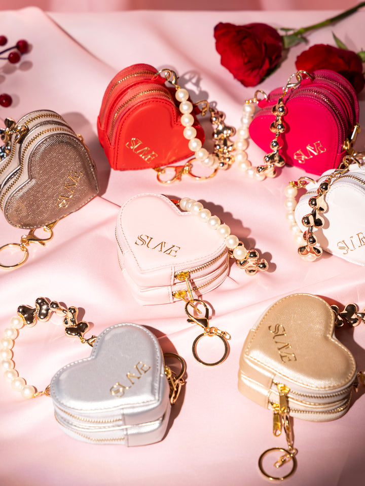 Bronze Love Lock Mini Heart Bag