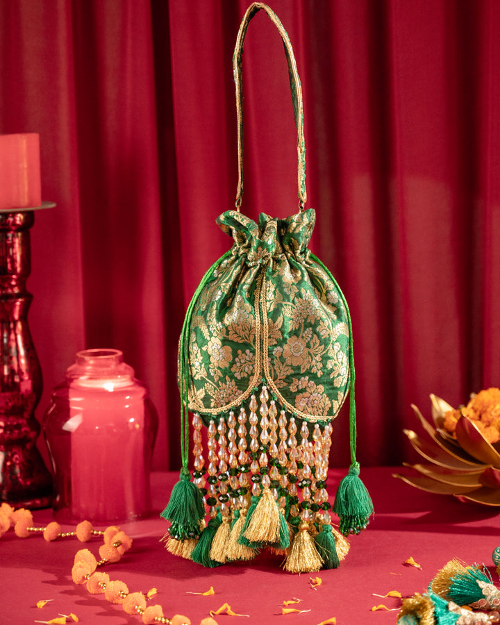 Meera Tasseled Potli - Suave Bags  
