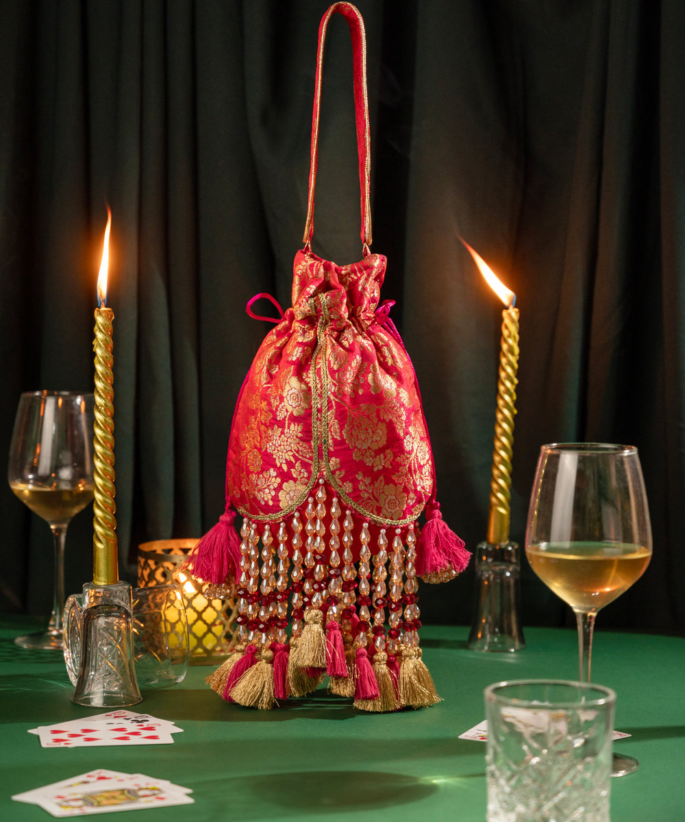 Meera Tasseled Potli - Suave Bags  #