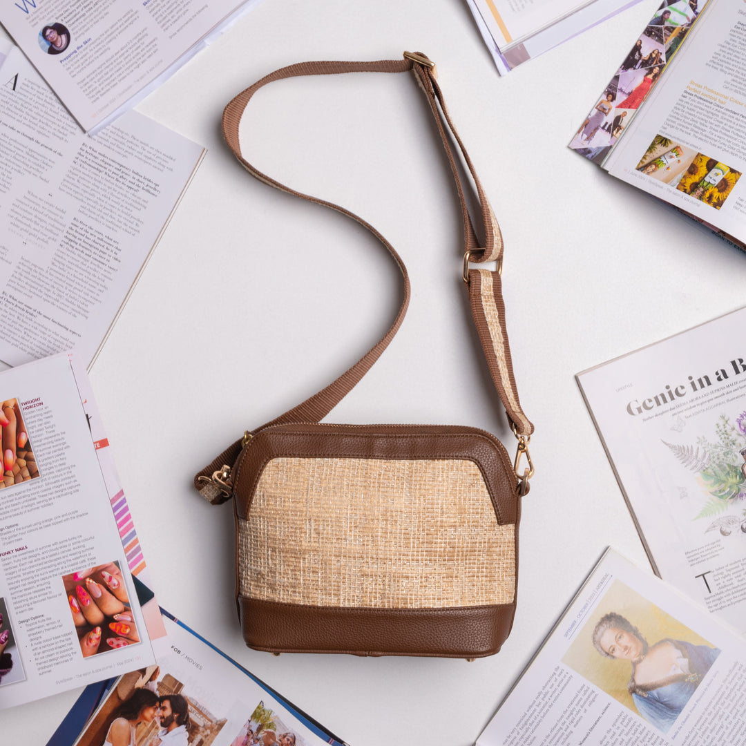Brown Savannah Crossbody Bag - Suave Bags  #