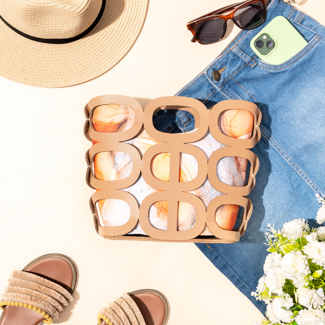 Tan Coastal Chic Bag - Suave Bags  #