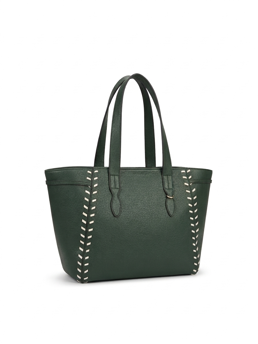 The Sienna Stitch Tote - Olive