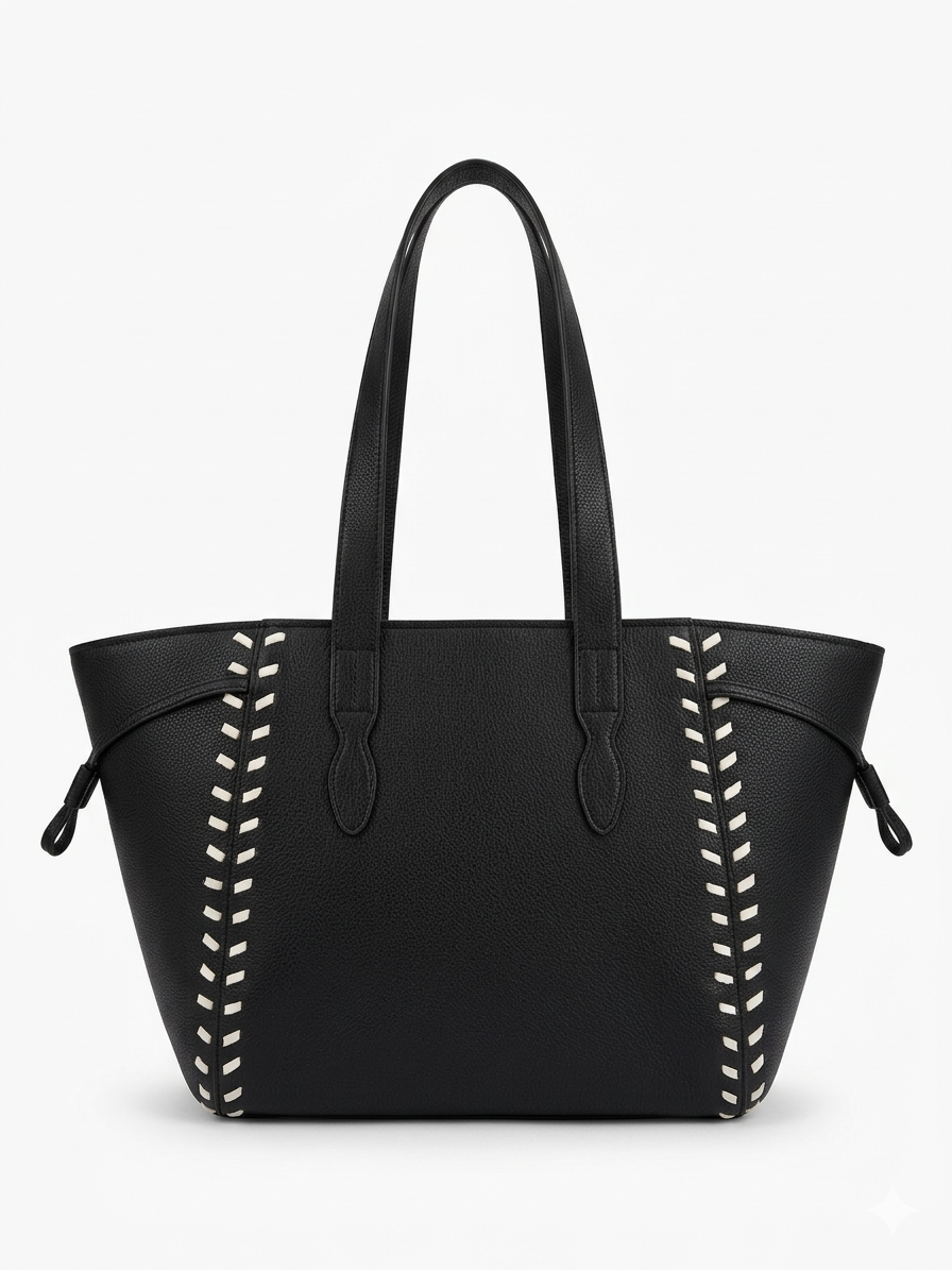 The Sienna Stitch Tote - Olive