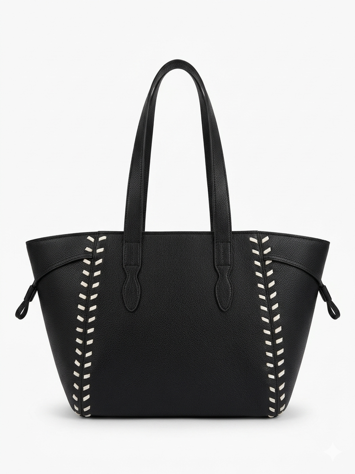 The Sienna Stitch Tote - Olive