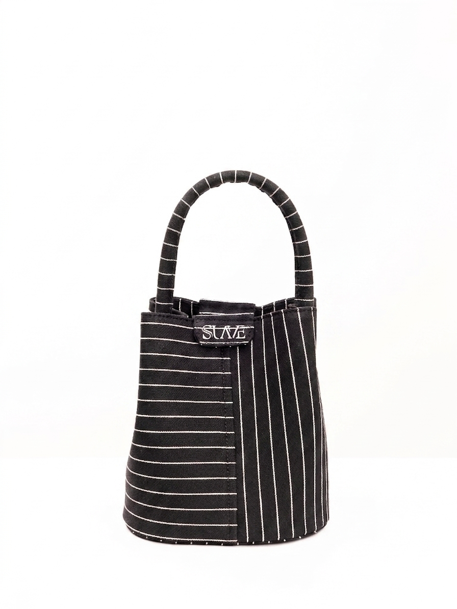 Black Soho Denim Bucket Bag