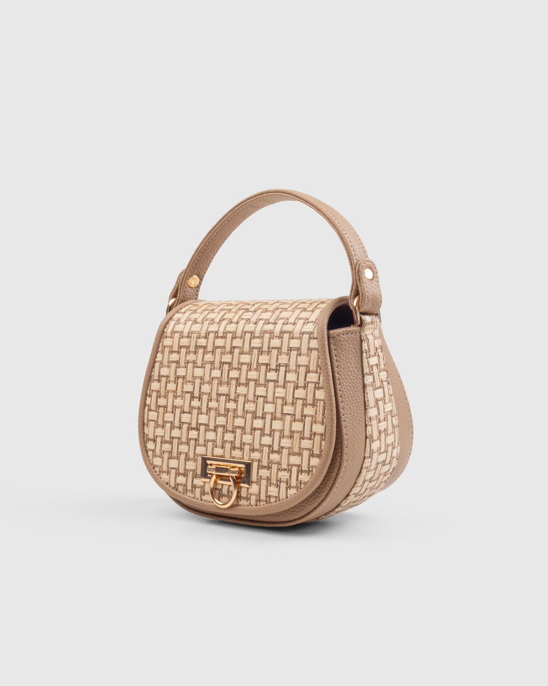The Solara Satchel – Bamboo Cane &amp; Vegan Leather Handbag (Tan Natural) - Suave Bags  