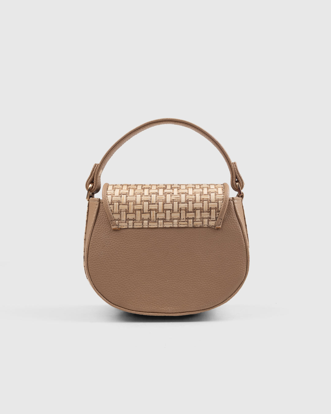 The Solara Satchel – Bamboo Cane &amp; Vegan Leather Handbag (Tan Natural) - Suave Bags  