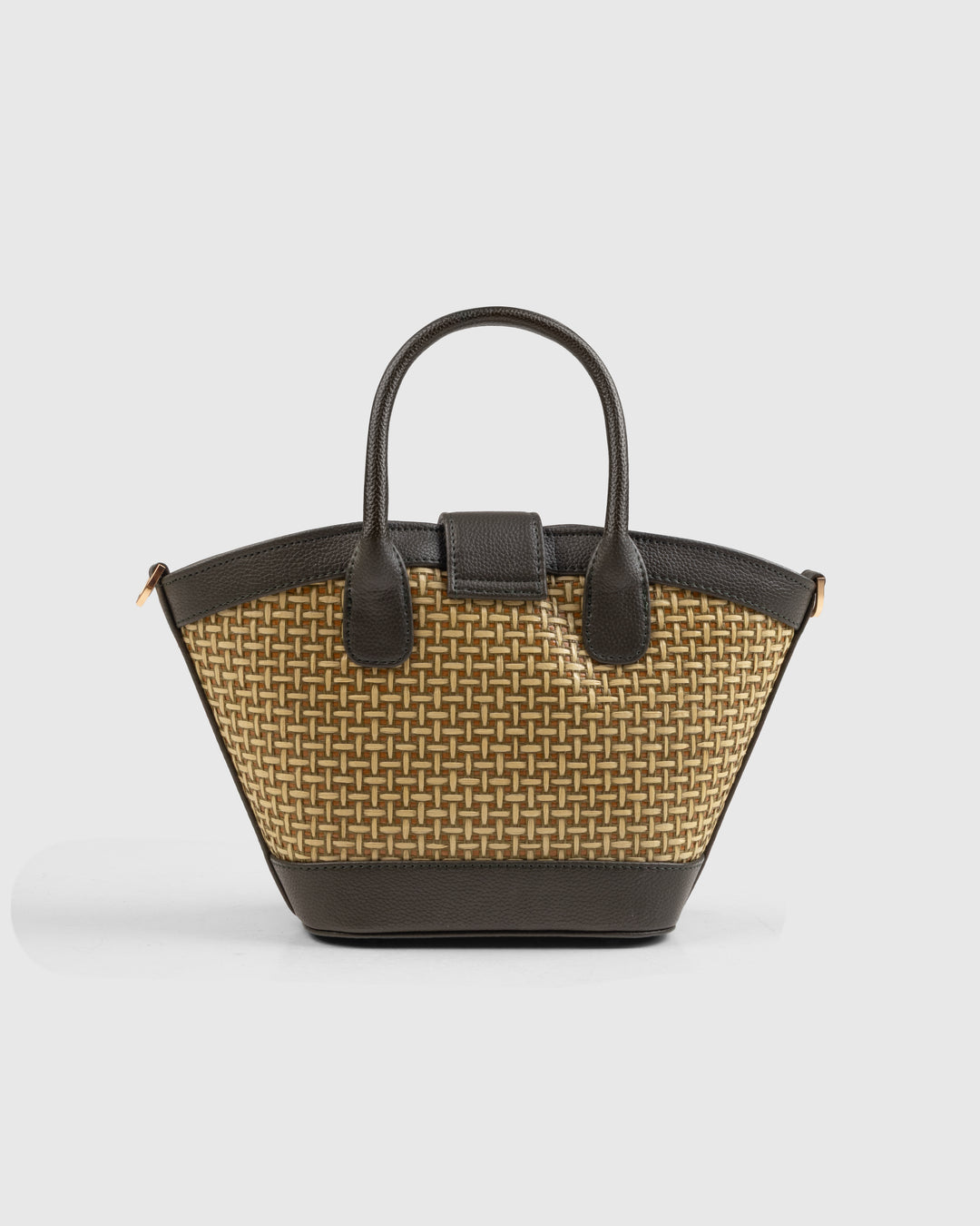 Solana Handbag – Handwoven Bamboo Cane &amp; Vegan Leather Bag (Olive) - Suave Bags  