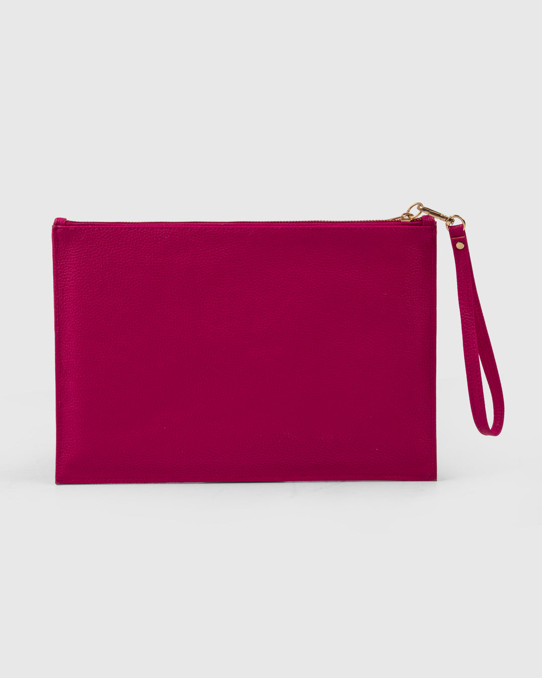 The Veve Envelope Clutch - Handwoven Bamboo Cane and Vegan Leather Wristlet (Pink) - Suave Bags  