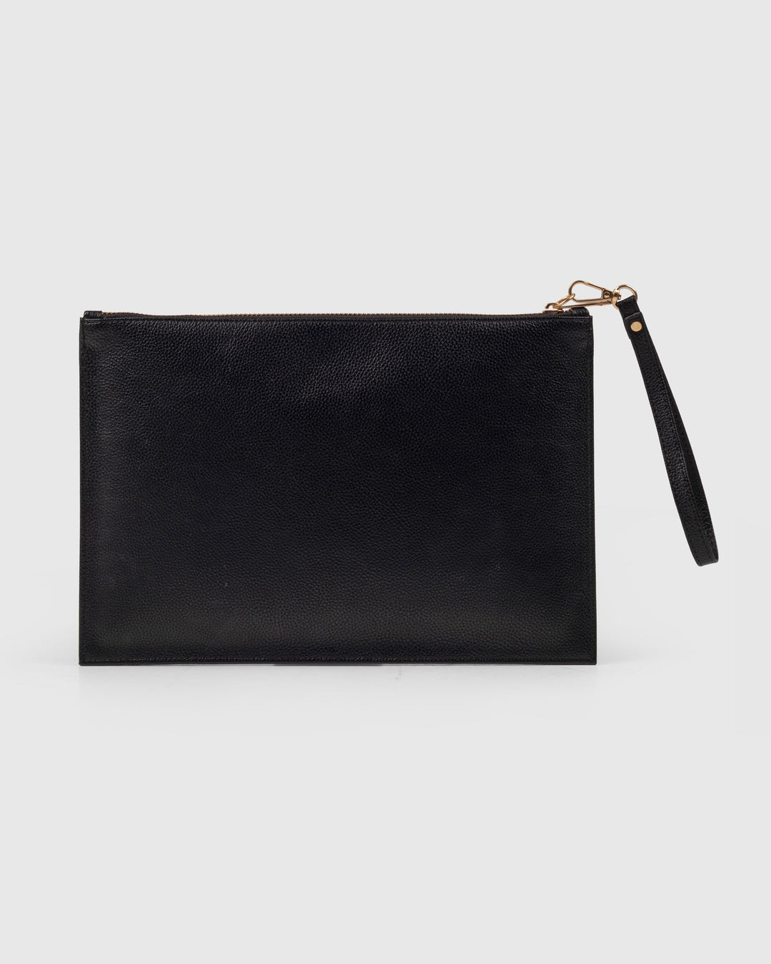 The Veve Envelope Clutch - Handwoven Bamboo Cane and Vegan Leather Wristlet (Natural Black) - Suave Bags  