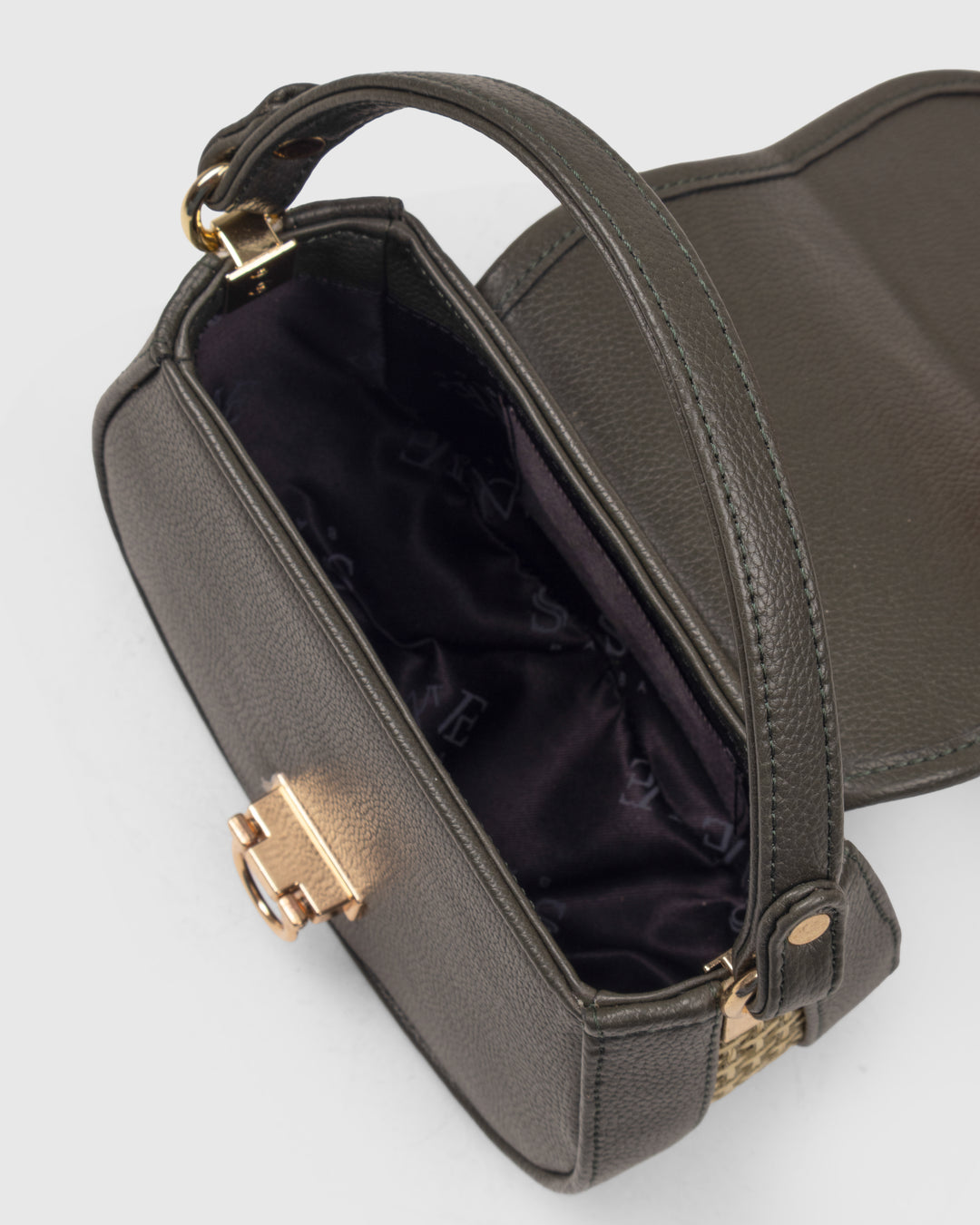 The Solara Satchel – Bamboo Cane &amp; Vegan Leather Handbag (Olive Natural) - Suave Bags  