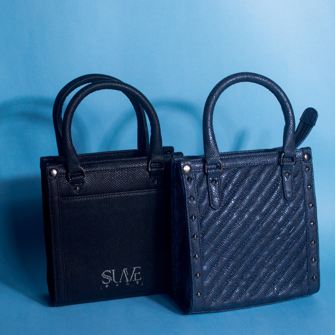 Navy Serpenti Sling - Suave Bags  