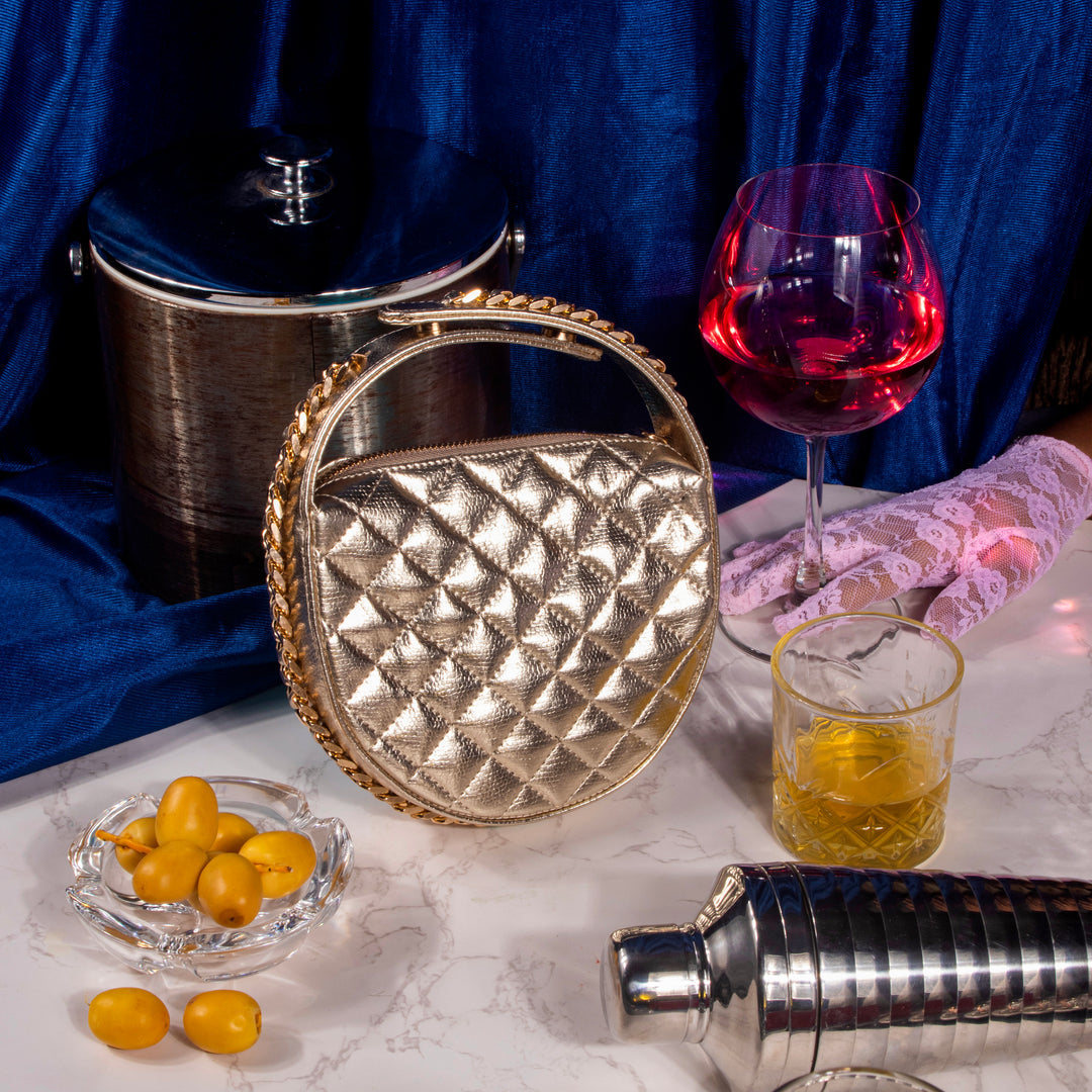 The Chrome Bag - Gold - Suave Bags  
