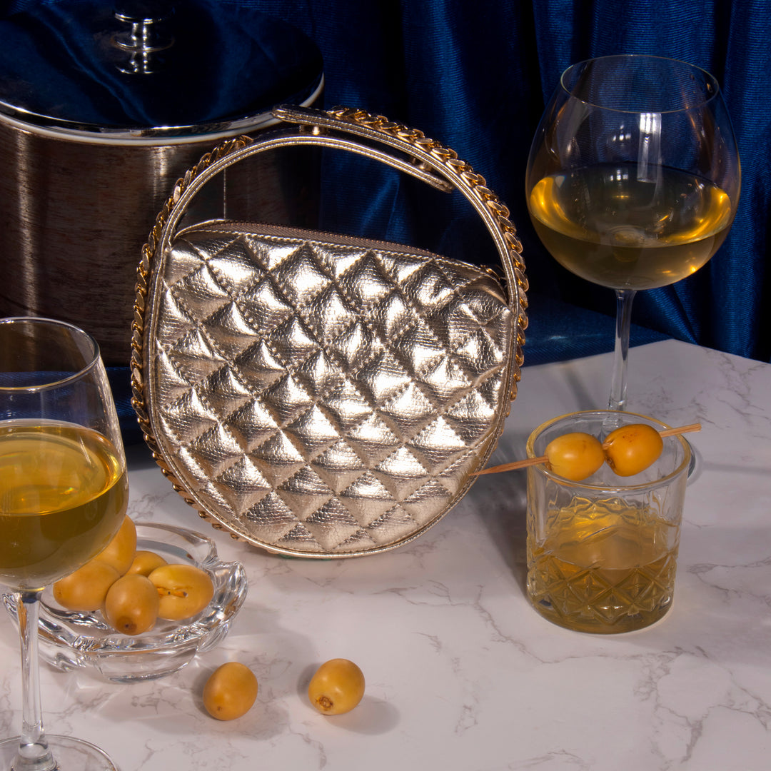 The Chrome Bag - Gold - Suave Bags  