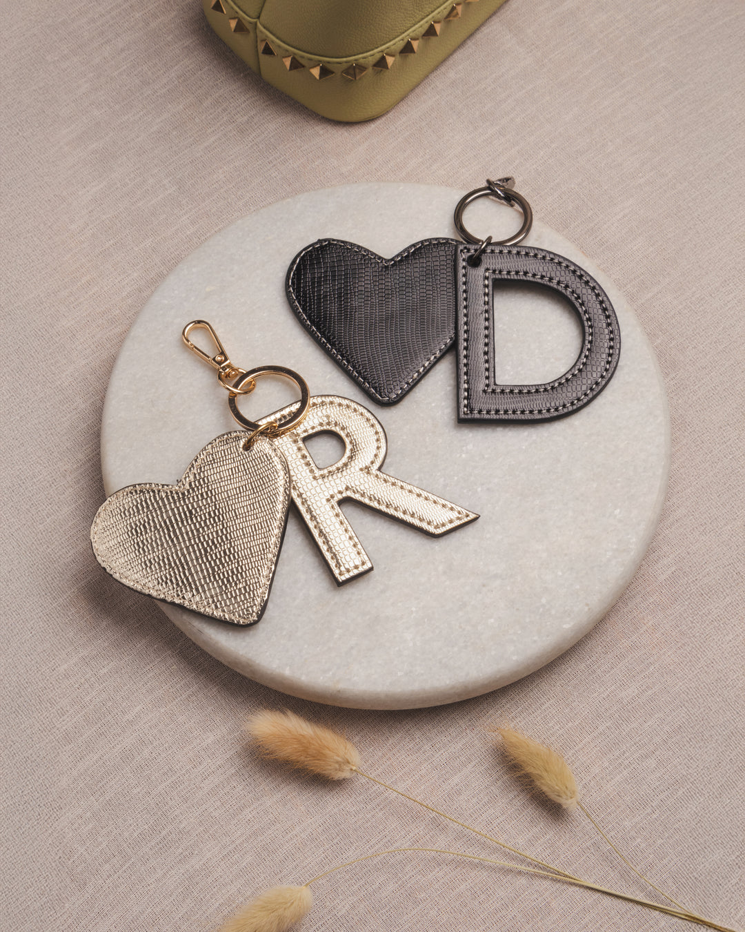 Gold Customized Initial Charms - Suave Bags  