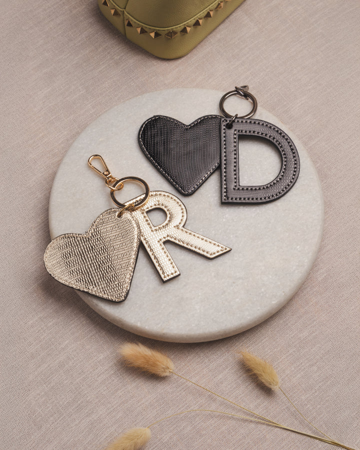Gold Customized Initial Charms - Suave Bags  
