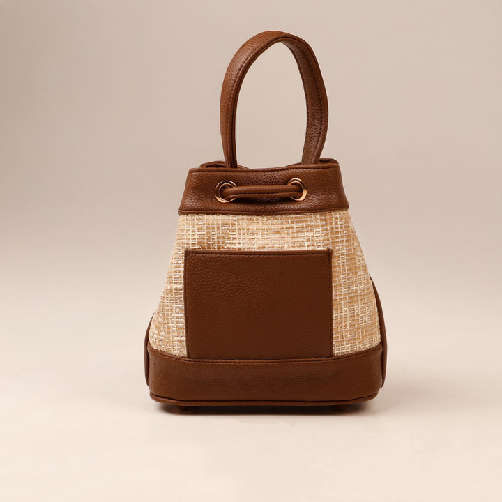 The Urban Tweed Brown Bucket Bag - Suave Bags  
