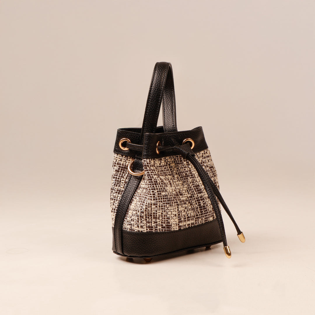 The Urban Tweed Black Bucket Bag - Suave Bags  #