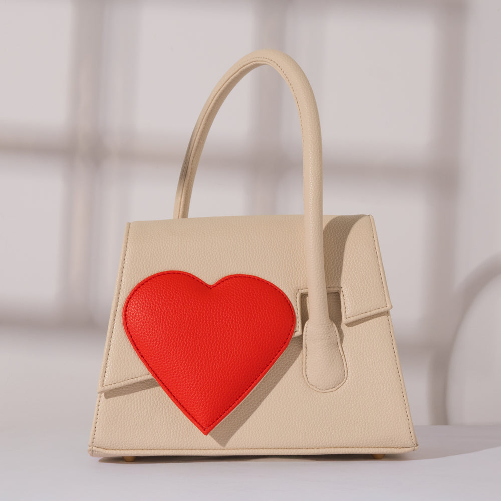 Off-White Heartbound Tote - Suave Bags  #