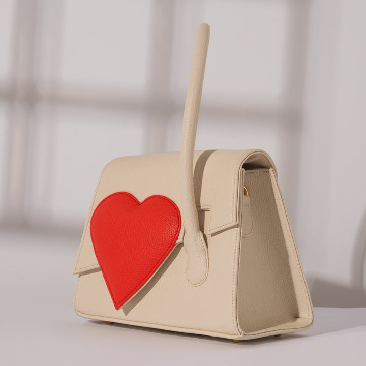 Off-White Heartbound Tote - Suave Bags  