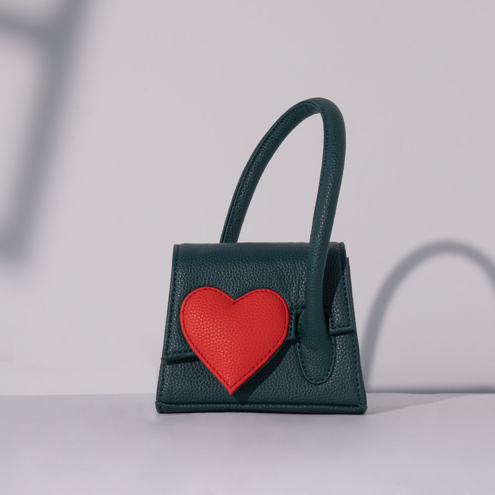 Emerald Green Heartbound Tote Mini - Suave Bags  #