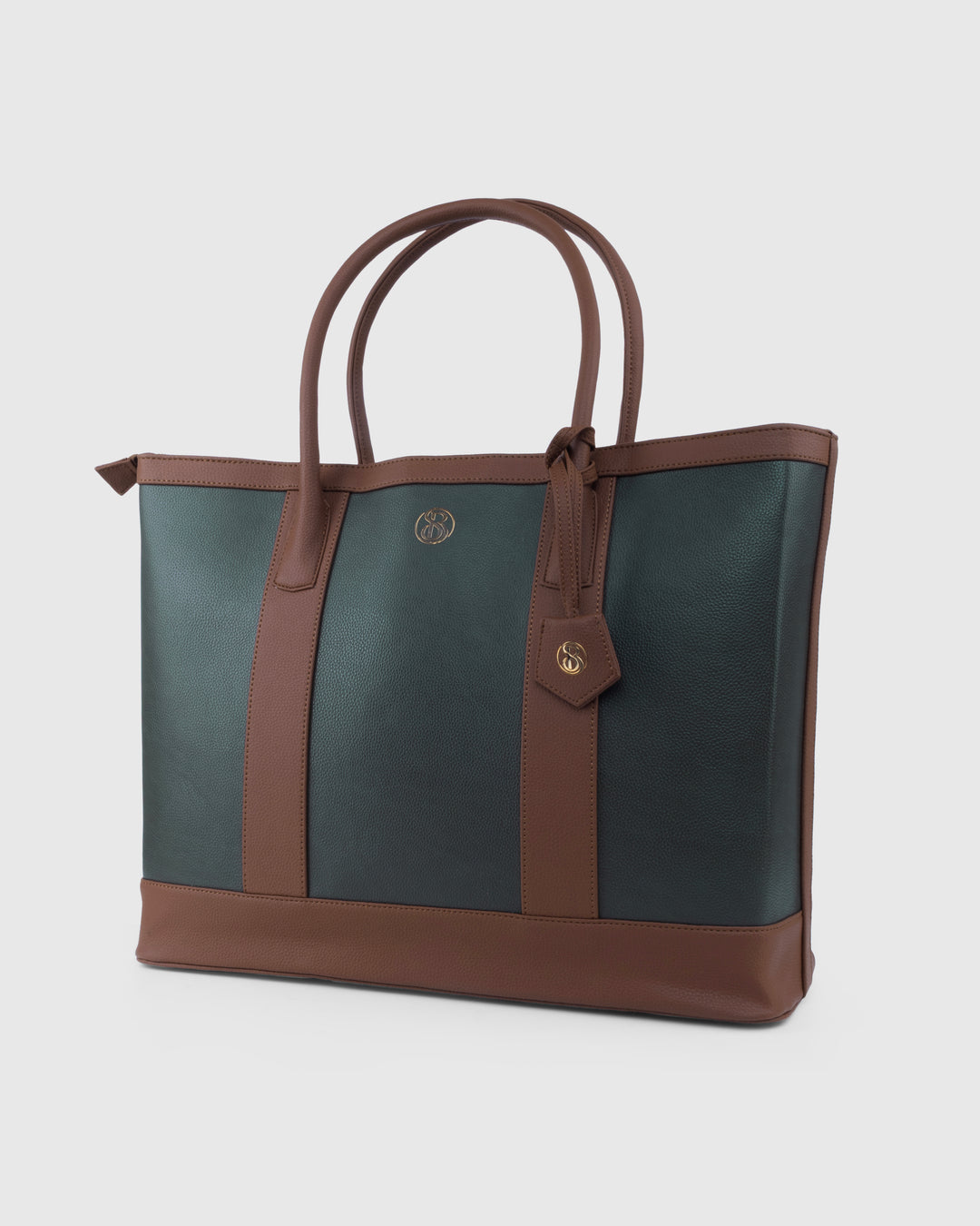 The Cambridge Classic Tote-Olive / tan Combo - Suave Bags  