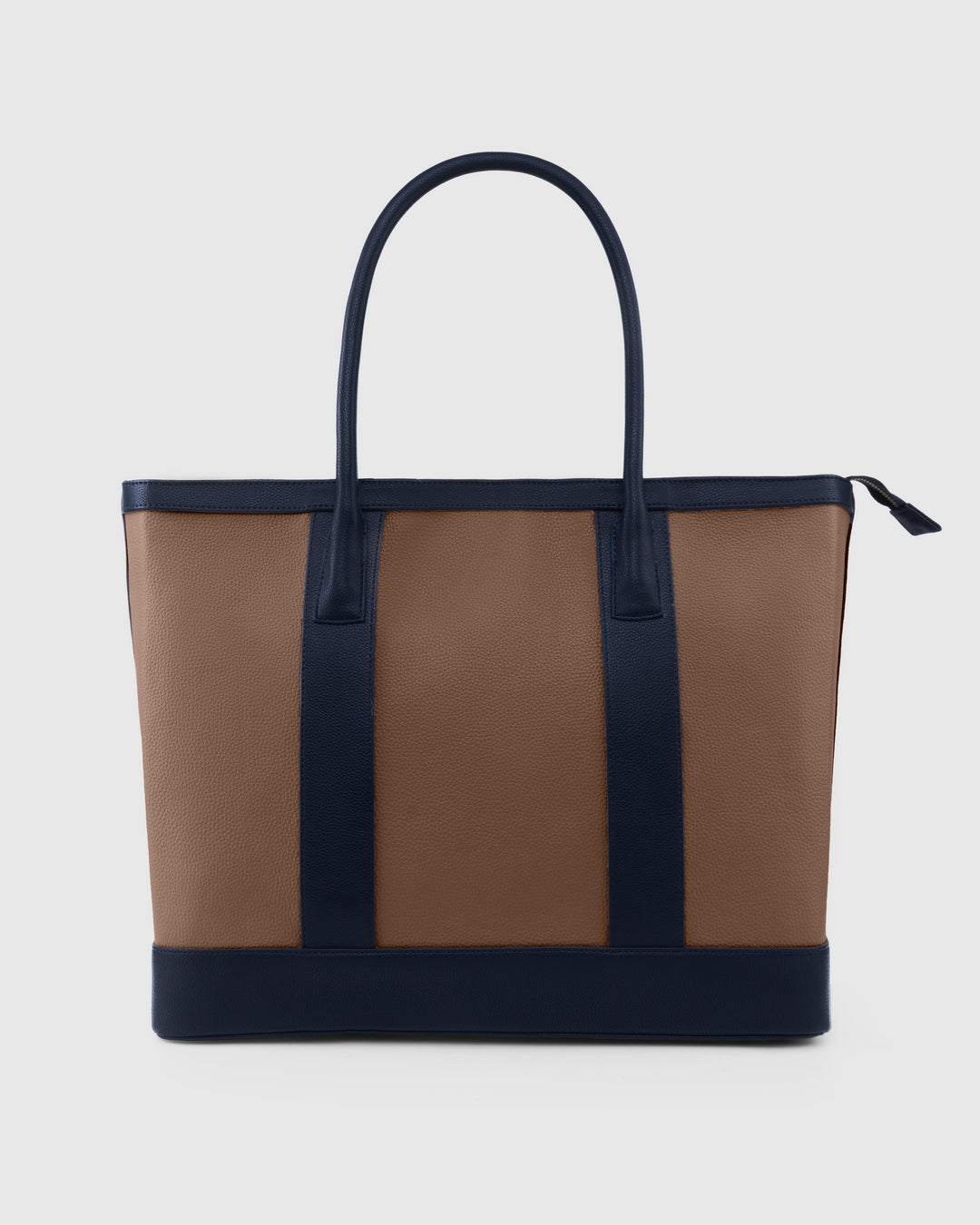 The Cambridge Classic Tote-Beige / navy combo - Suave Bags  