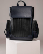 Black Mono Nomad Backpack - Suave Bags  