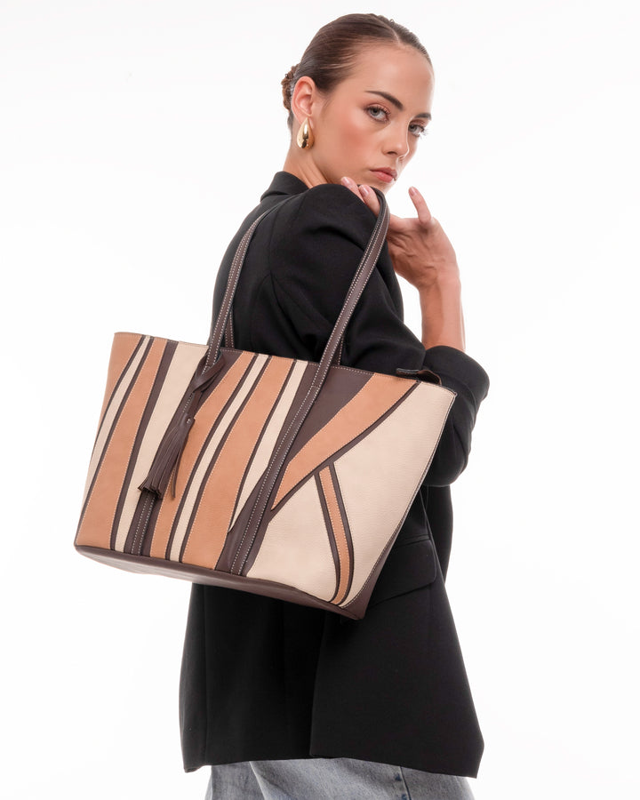 Espresso Enigma Tote - Suave Bags  