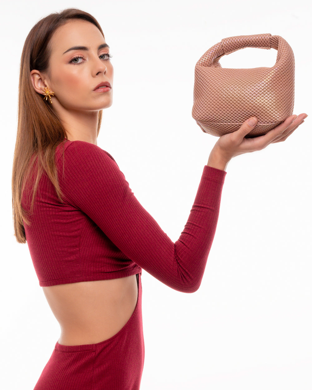 Pink Halo Iridescent Handbag - Suave Bags  #